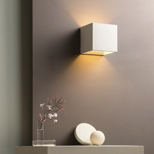 Moderne Wandleuchte - CROMIA - Plato Design srls - für den Innenraum / Beton / geometrisch