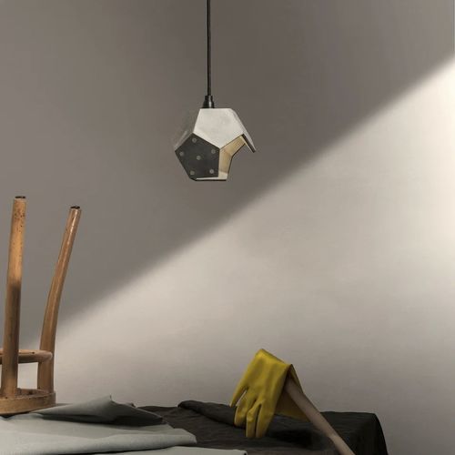 Hängelampe - BASIC TWELVE SOLO - Plato Design srls - Kunststoff / Holz / Beton