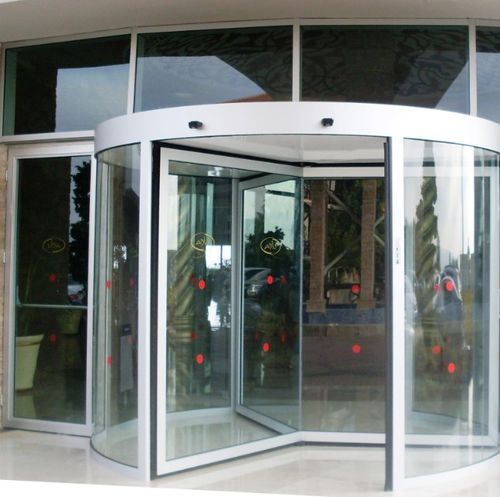 Drehtür - ICAT® - RSA Door Systems - Eingang / Aluminium / Edelstahl