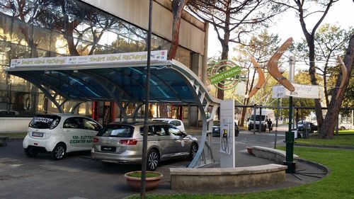 Photovoltai-Carport - SMART ISLAND - nrg4You Srl - für Parkplätze / mit Solarmodul / autonom