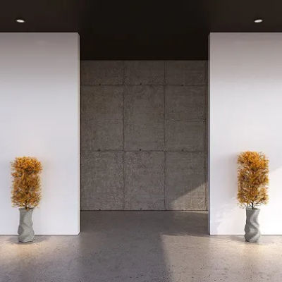 Fünfeckiger Pflanzkübel - TWISTED - Sirolis - Beton / 3D-Druck / Design