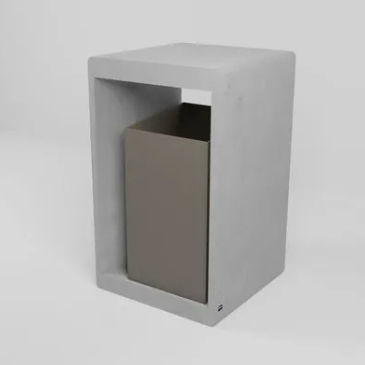 Metall-Abfallbehälter - LITTER  - Sirolis - Beton / für Außenbereich / freistehend