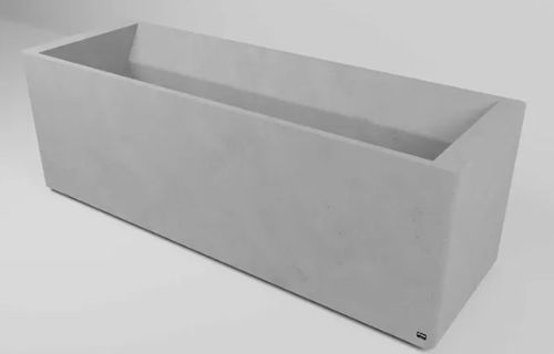 Beton-Pflanzkübel - R1800 - Sirolis - rechteckig / 100% recycelbar / hoch