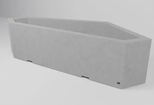 Beton-Pflanzkübel - Sirolis - sechseckig / 3D-Druck / wiederverwendbar