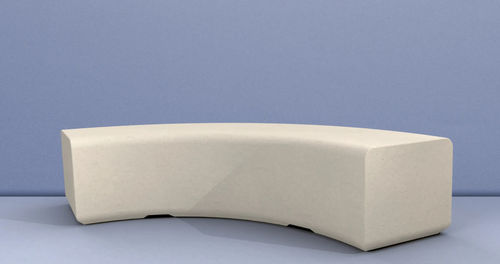 Gebogene Bank für den öffentlichen Raum - BEAM R1500 - Sirolis - minimalistisches Design / Beton / ohne Rückenlehne
