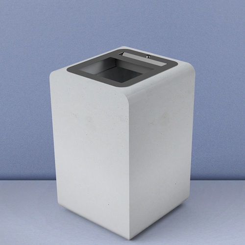 Metall-Abfallbehälter - BEAM LITTER - Sirolis - Stahlbeton / Außen / freistehend