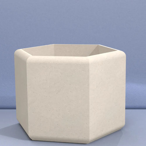 Stahlbeton-Pflanzkübel - BEAM 700 - Sirolis - sechseckig / modulierbar / hochbelastbar