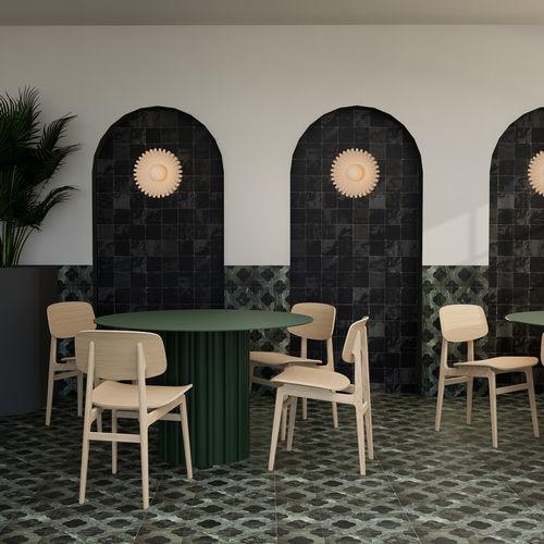 Moderner Tisch - TABLE A MANGER DIAMETRE 120CM -  (12 coloris) - Studio Gazelles - Metall / Gestell aus Metall / kreisförmig