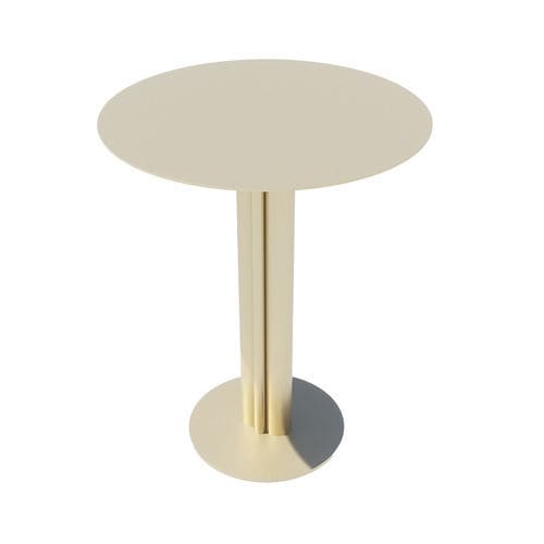 Design-Bistrotisch - PIVOINE - Studio Gazelles - Metall / rund / kreisförmig