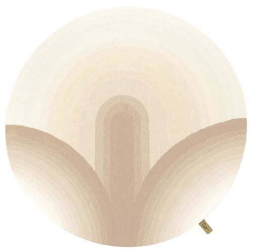 Teppich / Art Deco - Nelambo Beige - Studio Gazelles - gepolstert / Blumenmotiv / mehrfarbig