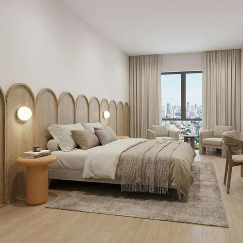 Kopfteil für Doppelbetten - WALLWOOD COURBE - Studio Gazelles - für Einzelbetten / modern / Holz