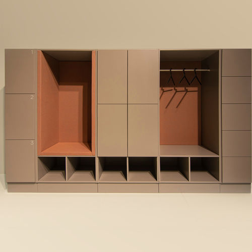 Wandmontiertes Ablagesystem - EVOLUTION - MIZETTO AB - modern / MDF / Laminat