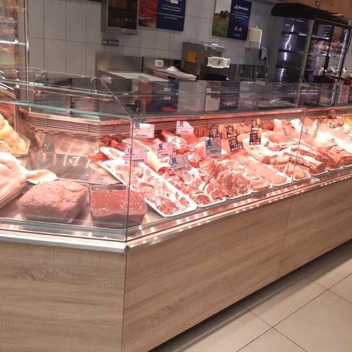 Verkaufskühlvitrine - VISUALIS MEAT - Eurocryor - für Metzgerei / Metall / mit Tür