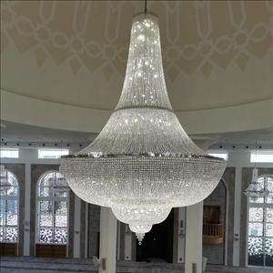 Moderner Kronleuchter - 0100/400L - CRISTALUX LIGHTING DESIGN - Metall / Kristall / für Gewerbegebrauch