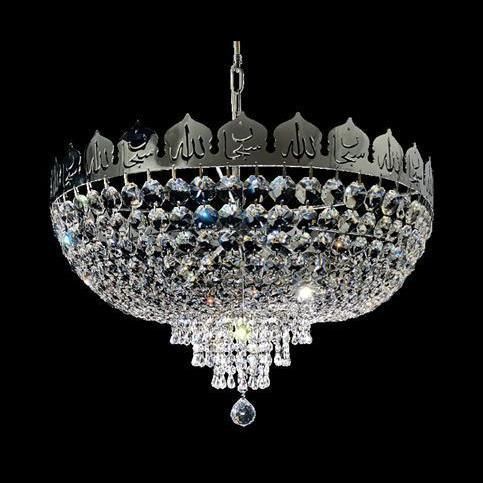 Kronleuchter / Art Deco-Stil - 0190 series - CRISTALUX LIGHTING DESIGN - Kristall / 4 Glühbirnen / 5 Glühbirnen