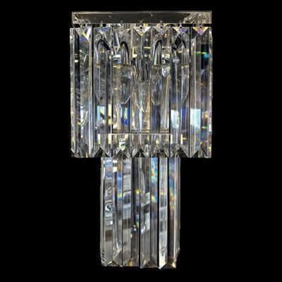 Moderne Wandleuchte - 2026/25W - CRISTALUX LIGHTING DESIGN - für den Innenraum / Edelstahl / Kristall