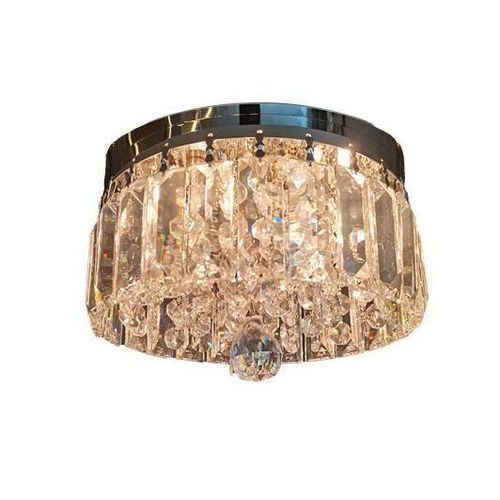 Moderne Deckenleuchte - 2008 - CRISTALUX LIGHTING DESIGN - rund / Edelstahl / Kristall