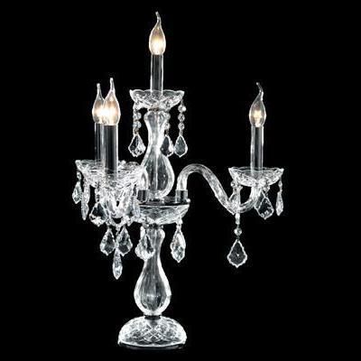 Tischlampe - 145 series - CRISTALUX LIGHTING DESIGN - Edelstahl / Kristall / Barock