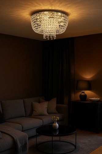 Moderne Deckenleuchte - X1 - CRISTALUX LIGHTING DESIGN - rund / Kristall / LED