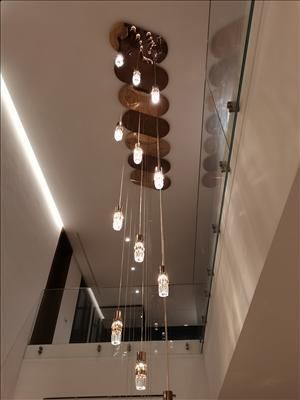 Design-Kronleuchter - 17611/200x80 - CRISTALUX LIGHTING DESIGN - für Gewerbegebrauch / quadratisch