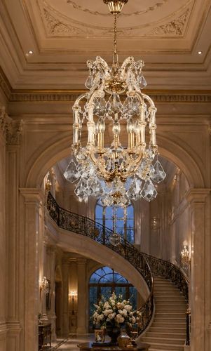 Stil-Kronleuchter - 3019/5C - CRISTALUX LIGHTING DESIGN - Metall / Kristall / 5 Glühbirnen