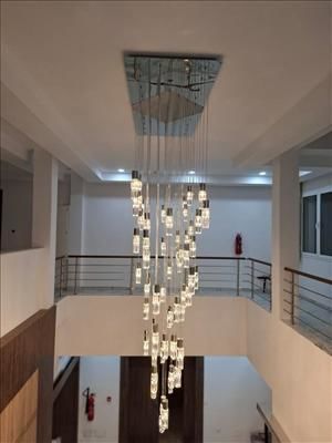 Moderner Kronleuchter - 17611/200x80A - CRISTALUX LIGHTING DESIGN - Kristall / für Gewerbegebrauch / Wasserfall