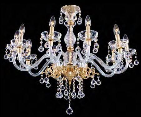 Klassischer Kronleuchter - 167/10 - CRISTALUX LIGHTING DESIGN - Kristall / 10 Glühbirnen / für Gewerbegebrauch