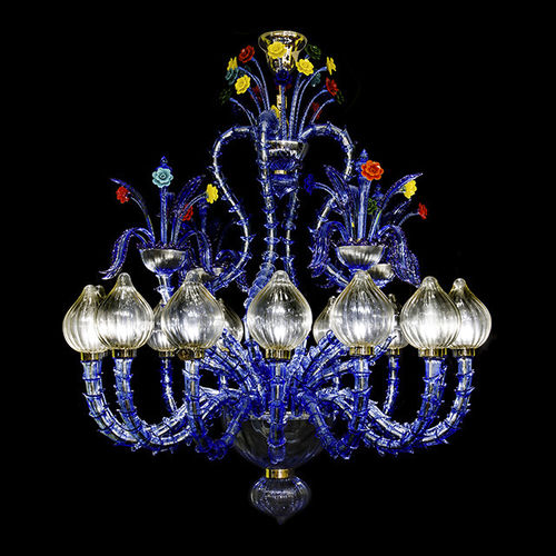 Moderner Kronleuchter - LA FLEUR SAUVAGE - BEBY ITALY SRL - Muranoglas / Metall / Kandelaber