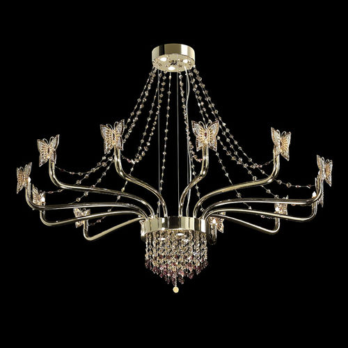 Moderner Kronleuchter - BUTTERFLY - BEBY ITALY SRL - Kristall / Swarovski®-Kristall / Metall