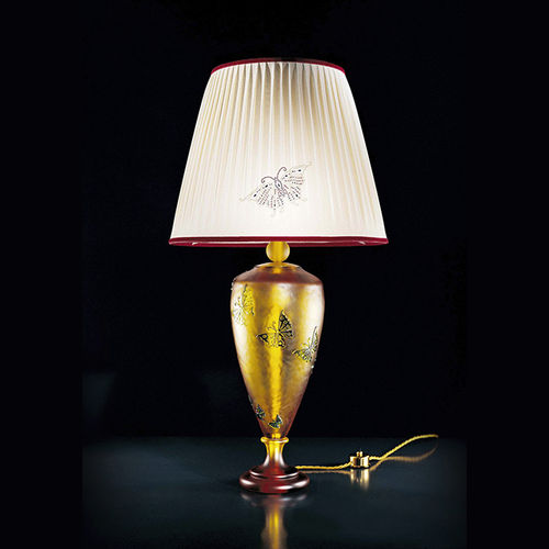 Tischlampe - PANDORA - BEBY ITALY SRL - Kristall / Muranoglas / Stoff