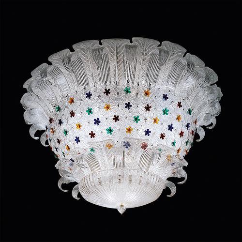 Moderne Deckenleuchte - MADEMOISELLE COROLLE - BEBY ITALY SRL - rund / Muranoglas / Metall