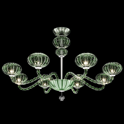 Moderner Kronleuchter - GLOSS - BEBY ITALY SRL - Muranoglas / Metall / Kandelaber