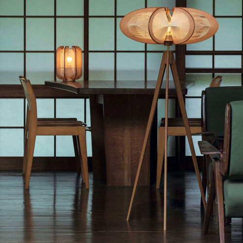 Stativlampe - ETIOLA TWIST  - LAFABLIGHT - bodenstehend / Metall / Holz