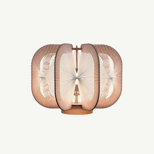 Tischlampe - DRUMJEE 7 TWIST - LAFABLIGHT - Baumwolle / Eiche / Holz