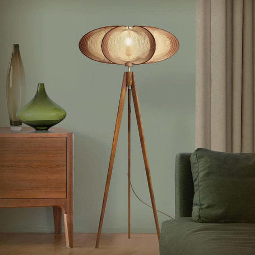 Stativlampe - ETIOLA CROISÉ - LAFABLIGHT - bodenstehend / Metall / Holz