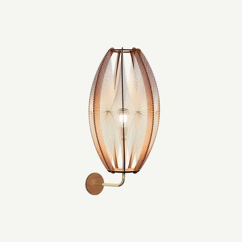 Wandleuchte / skandinavisches Design - DJEMINO - LAFABLIGHT - für den Innenraum / Baumwolle / Eiche