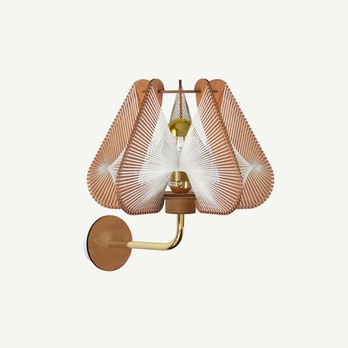 Moderne Wandleuchte - NOTOCA - LAFABLIGHT - für den Innenraum / Baumwolle / Eiche