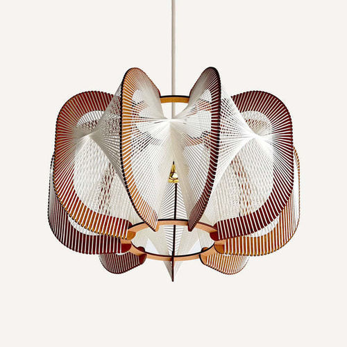 Hängelampe - DRUMJEE 9 TWIST - LAFABLIGHT - Baumwolle / Eiche / Holz