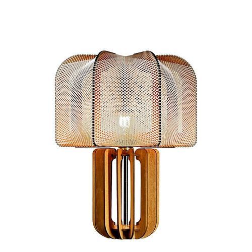 Tischlampe - MULJEE MW CROISÉ - LAFABLIGHT - Eiche / Baumwolle / Holz