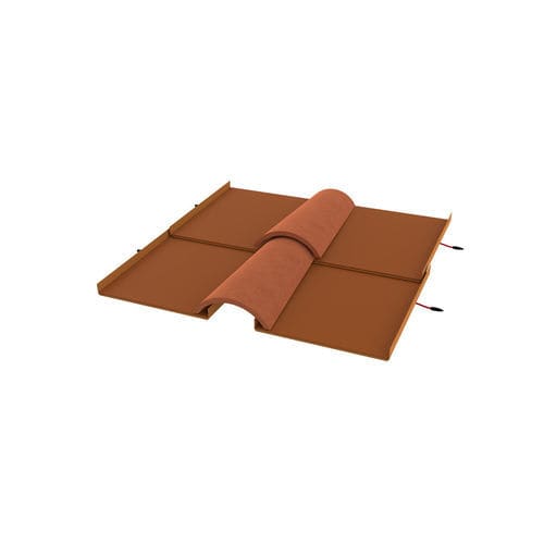 Photovoltaik-Dachziegel - CAPUA - AHLUX ITALIA SRL - Portugiesische / Solar / Ton