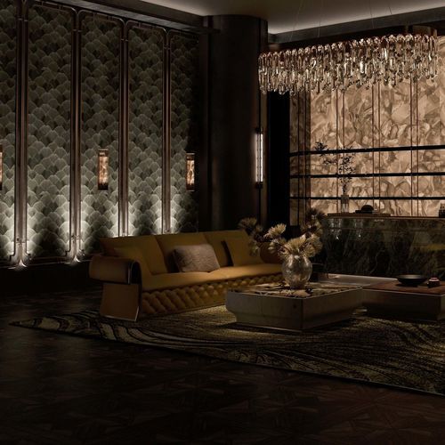 Modernes Sofa - ZUNYUN CHENGJING - DASH CASA GROUP CO.LTD - Massivholz / Leder / mit Armlehnen