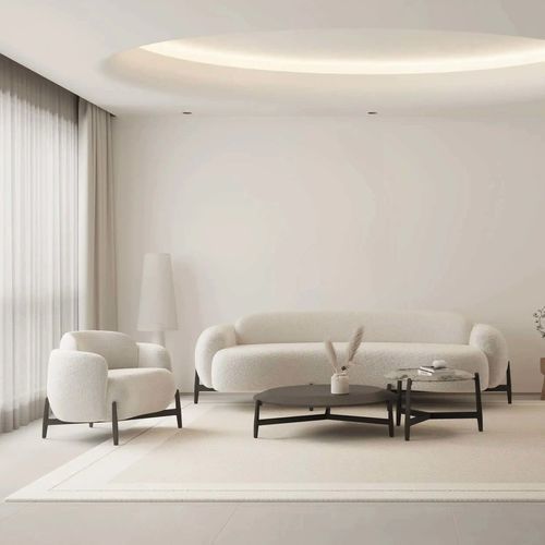 Modernes Sofa - PEBBLE  - DASH CASA GROUP CO.LTD - für den Innenbereich / Stoff / Nussbaum