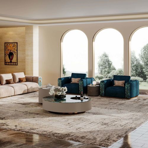 Moderner Sessel - HESTIA’S ODE  - DASH CASA GROUP CO.LTD - Leder / Marmor / Bronze