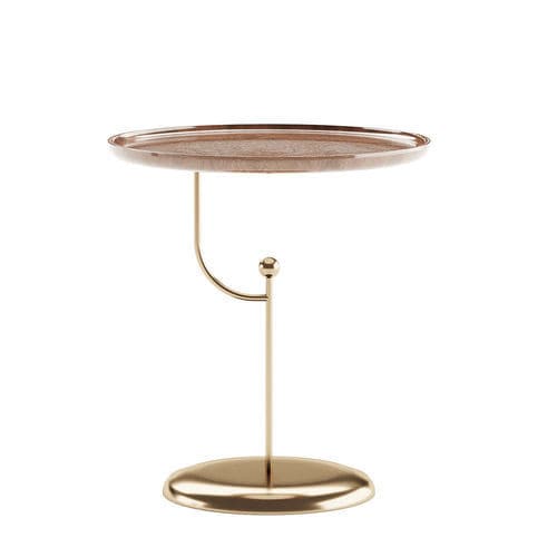Moderner Beistelltisch - SACRED GALLERY GRACE - DASH CASA GROUP CO.LTD - Metall / Holzfurnier / lackiertes Holz
