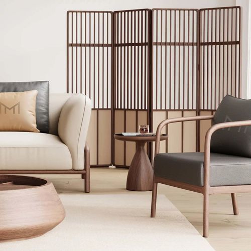 Moderner Beistelltisch - CLEARNESS  - DASH CASA GROUP CO.LTD - Massivholz / Nussbaum / Glas