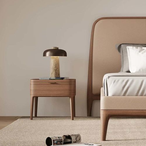 Moderner Nachttisch - CLEARNESS NIGHT STAND - DASH CASA GROUP CO.LTD - Massivholz / amerikanischer Nussbaum / Gestell aus Massivholz