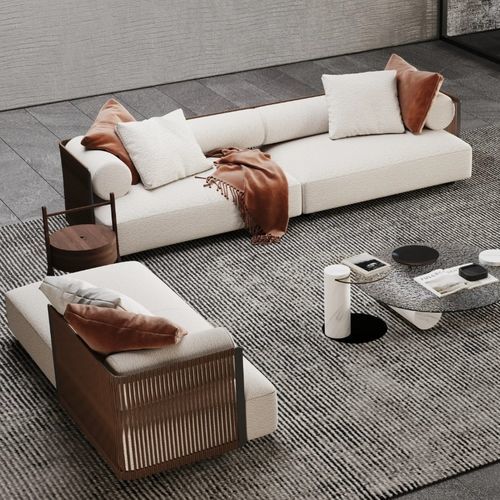 Modernes Sofa - DOLOMITE  - DASH CASA GROUP CO.LTD - für Wohnzimmer / Schaumstoff / Leder