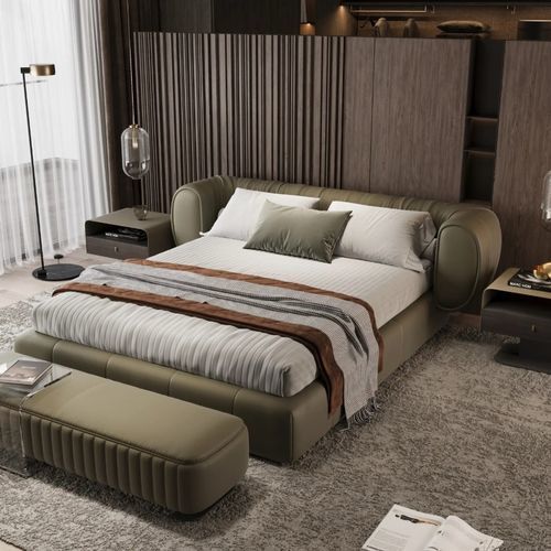 Doppelbett - CACTUS  - DASH CASA GROUP CO.LTD - modern / Polster / Leder