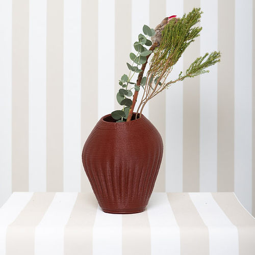 Vase für Marineanwendungen - PATTERNED PEBBLE SMALL - BlueCycle - Kunststoff / wandmontiert / bodenstehend