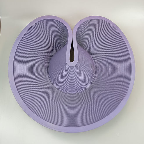 Dessertteller - PURPLE ONE-OFF SEASHELL LARGE - BlueCycle - Skulptur / Kunststoff / einfarbig